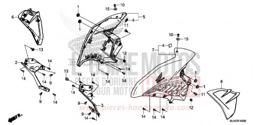 MITTLERER WINDLAUF CB500XAG de 2016